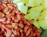 A picture of step 1 of Mix Vegetables.