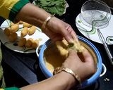 A picture of step 5 of Spinach Paneer Rolls (palak paneer roll).