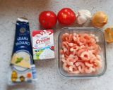 Tejszínes garnélás tészta recept fázis 1 fotója