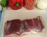 Foto del paso 1 de la receta: Espirales de lenteja roja con bacon