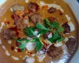 A picture of step 5 of Kofta e rogan.