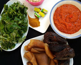 A picture of step 1 of EGUSI SOUP (fried method).