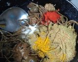 A picture of step 7 of RAJASTHANI PANCHKUTA(ker sangri) ki sabzi.