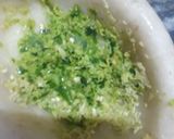 A picture of step 3 of Sarson ka Saag.
