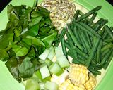 Foto langkah ke 1 dari resep Sayur asem labu kacang panjang jagung manis.
