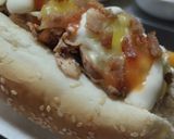 Foto del paso 15 de la receta: Perrito🌭caliente🥓de pollo🍗y tocineta🌭hawaiano🍍