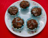 A picture of step 4 of Healthy Amla/gooseberry chocolate cupcakes.
