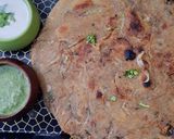 A picture of step 6 of Stuffed Onion masala paratha.