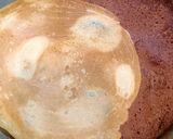 A picture of step 4 of Strawberry Walnut Yin &Yang Pancakes for Christmas.