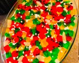A picture of step 1 of Rainbow delight 🌈.