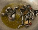 A picture of step 3 of One-Pan Spaghetti with Squid Ink and Lemon.