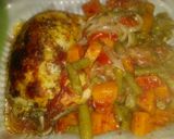 Foto del paso 2 de la receta: Pollo a la portuguesa con boniato y chauchas