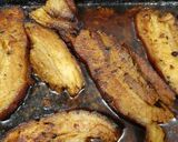 Sült bőrös császár, barbecue szósszal recept fázis 14 fotója