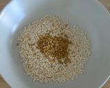 A picture of step 2 of Jower masala paniyaram.