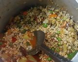 A picture of step 3 of Veg Masala Khichdi.