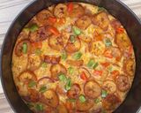 A picture of step 6 of Plantain frittata.