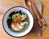 Hình bước làm 6 của món Miến Nấu Tôm Nấm và Rong Biển Wakame