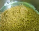 A picture of step 8 of Gun powder (for iddli and dosa side dish).