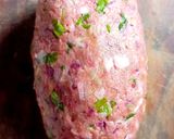 A picture of step 10 of Pink paratha made with soy flour.