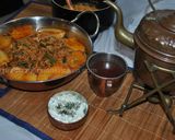 A picture of step 13 of Persian Loobia Polo (Green Bean Rice With Minced Beef) لوبیا پلو با گوشت چرخ کرده.