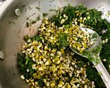 A picture of step 4 of Jowar Bhakri with Dill Sabji.