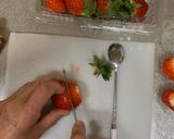 A picture of step 1 of Cream-in Frozen Strawberry.