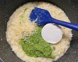 Une image de l'étape 5 de Risotto au pesto d'ail des ours au chèvre frais.