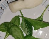 A picture of step 3 of Spinach Cheese Omelette 🧀 🧀 🥬.
