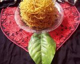 A picture of step 3 of Besan sev.