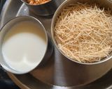 A picture of step 1 of Shevya kheer.