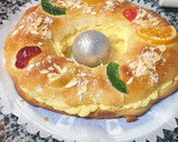 Foto del paso 7 de la receta: Roscón de reyes relleno de crema pastelera o nata montada