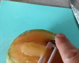 Une image de l'étape 1 de 🌿 Salade d'été concombre melon radis nectarine.