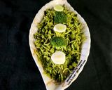 A picture of step 6 of Broccoli Leek Peas Palak Green Pulav.