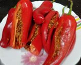 A picture of step 5 of Stuffed Red Chilli Pickle.