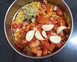 A picture of step 1 of Moong dal soup.