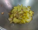 A picture of step 2 of Turai / Nenua Aloo Posto.