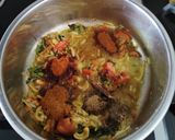 A picture of step 4 of Mushroom potato biryani.