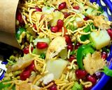 A picture of step 5 of Bhel puri.
