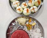A picture of step 1 of Bharva masala tinde.