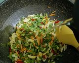 Foto langkah ke 3 dari resep Tumis Buncis Telur.