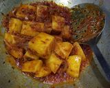 A picture of step 7 of Aloo ki tahari.