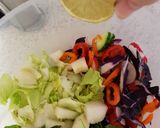 A picture of step 4 of My Peri peri maranated Chicken breast with Salad. 😀.