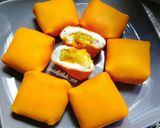Gambar langkah 13 resipi Durian Crepe Kastad.