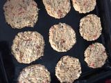 Hamburguesas de lentejas y garbanzos con vegetales