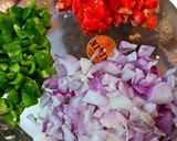 A picture of step 2 of Indian style Penne Pasta.