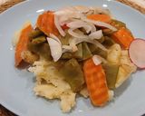 Foto del paso 5 de la receta Judía Verde al Vapor con Patata Monalisa y Encurtido Aromático al Vino Blanco del Somontano