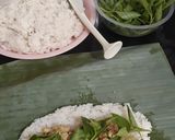 Foto langkah ke 5 dari resep Nasi Bakar Ayam Kemangi.