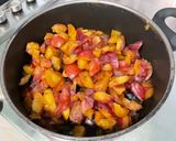 Une image de l'étape 3 de Compote de pommes, quetsches et prunes d’ente à la vanille.