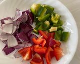 A picture of step 2 of Chilli Chana.