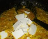 A picture of step 7 of Paneer nawabi (own creation).